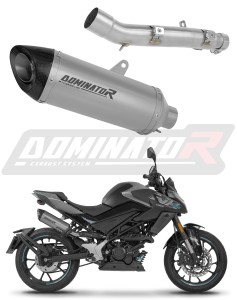 CF MOTO 125 NK 2025 - 2026 Schalldämpfer Auspuff Titan HP8 + dB killer