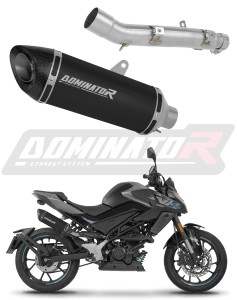 CF MOTO 125 NK 2025 - 2026 Schalldämpfer Auspuff HP8 SCHWARZ + dB killer
