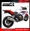 CBR 500 R EXHAUST Honda Muffler Auspuff Sportauspuff Silencer Echappement Silencieux Scarico Scarichi Escape Wydech Tłumik Carbon Tip HP1 2016 - 2019 Dominator 2