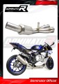 YZF R1M 1000 Exhaust Cat Eliminator Catalyst Catalytic Converter Linkpipe Decat Downpipe EX 2015 - 2017 DOMINATOR 