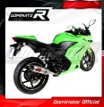 NINJA ZX 250R EXHAUST Kawasaki Muffler Auspuff Sportauspuff Silencer Echappement Silencieux Scarico Scarichi Escape Wydech Tłumik Carbon Tip HP3 2008 - 2012 Dominator2